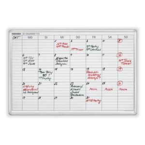 Orbis weekplanner HxB 60x90 cm inclusief markeerstift 1 whiteboardstift 3 magneten pennengoot 962053