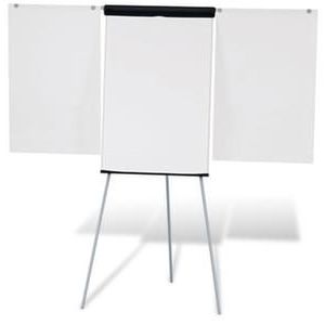 Orbis flip-over standaard plus H 11-186 cm magneethoudend schrijfvlak HxB 97x66 mm 2 blokhouders pennengoot afdekplaat 527592