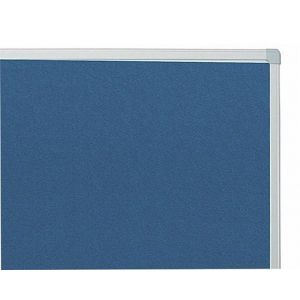 Orbis presentatiebord bord HxB 1500x1200 mm werkoppervlak vilt blauw metalen frame in- en uitklapbaar 100511