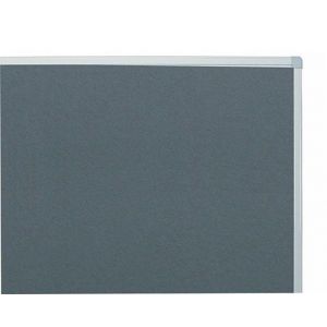 Orbis presentatiebord bord HxB 1500x1200 mm werkoppervlak vilt grijs metalen frame in- en uitklapbaar 100513