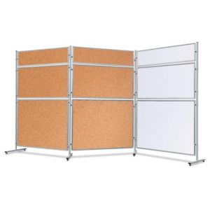 Orbis presentatiewand schrijfoppervlak HxB 150x120 cm aluminium frame 521918