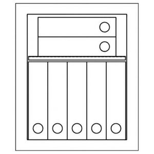 Orbis documentenkluis 30 minuten brandveilig veiligheidsklasse 2 HxBxD 605x505x450 mm 1 legbord ordner capaciteit 7 gewicht 78 kg 528353