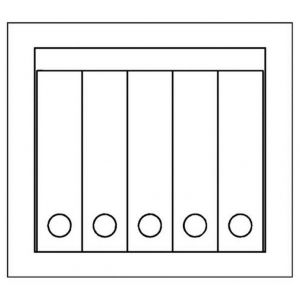 Orbis documentenkluis 30 minuten brandveilig veiligheidsklasse 2 HxBxD 450x505x450 mm 1 legbord ordner capaciteit 5 gewicht 65 kg 528351