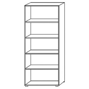 Orbis stellingkast HxBxD 1880x800x330 mm 5 ordnerhoogtes beuken 505928