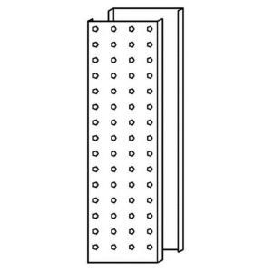 Orbis zijscherm H 68 cm antraciet 505922