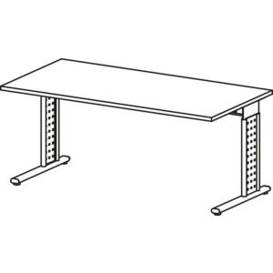 Orbis bureau C-poot HxBxD 680-820x1600x800 mm esdoorn 207140