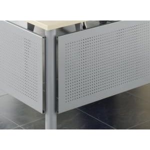 Orbis schaamschot voor bureau HxB 40x80 cm zilver 401874