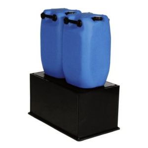 Orbis opvangbak HDPE BxDxH 870x470x315 mm voor 2x60 L volume 60 L PE plaat geperforeerde 206278