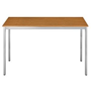Orbis tafel vierkante buis 4-poots HxBxD 740x1200x800 mm rechthoekig frame aluminium blad kersen 506654