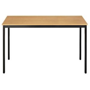 Orbis tafel vierkante buis 4-poots HxBxD 740x1200x800 mm rechthoekig frame bruin blad peren 506657