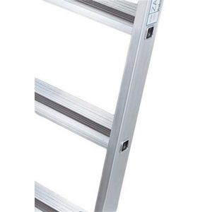 Orbis ladder aluminium aan beide zijden te gebruiken L 3,39 m 2x12 treden bomen geëloxeerd 203479