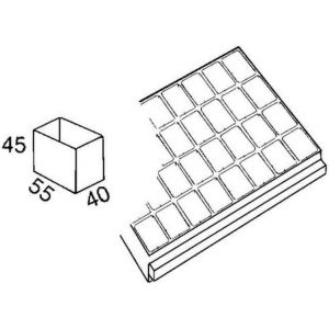 Orbis inzetbakje voor ladenunit HxLxB 45x55x40 mm 459034