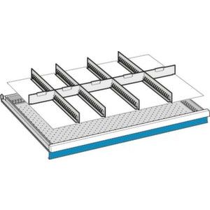 Orbis indelingsmateriaal voor front H 200 mm 4 gesleufde lengteverdelers en 5 dwarsverdelers B 1023 mm 508621