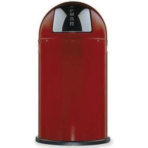 Orbis Pushboy afvalbak 50 L H x diameter 755x400 mm rood 627263