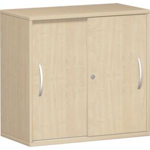 Orbis schuifdeurkast HxBxD 720x800x425 mm 1 legbord-2 ordnerhoogtes esdoorn 531247