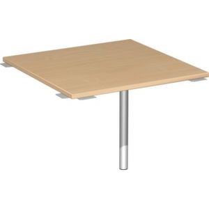 Orbis koppelelement voor bureau Madrid 90 graden steunpoot HxBxD 68-82x80x80 cm beuken 531236