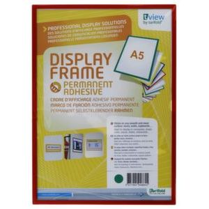 Orbis display ABS voor DIN A5 zelfklevend rood 527697