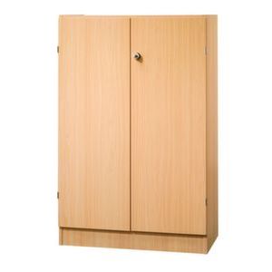 Orbis draaideurkast HxBxD 127x80x42cm 3 ordnerhoogtes greepknopen beuken 506251