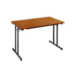 Orbis klaptafel vrijstaand stapelbaar HxBxD 740x1200x700 mm onderstel zwart kersen 522908