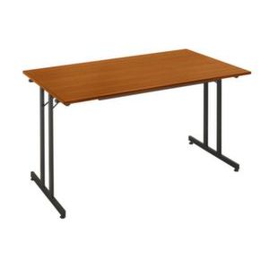 Orbis klaptafel vrijstaand stapelbaar HxBxD 740x140x800 mm onderstel zwart kersen 522921