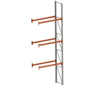 Orbis palletstelling aanbouwveld HxBxD 5500x1825x800 mm 2x traversen 4 opslagplaatsen opslag dwars draagvermogen 1500 kg per pallet staanders verzinkt traversen RAL 2001 221028