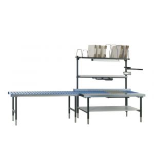 Orbis tafel voor paktafelsysteem 2000 HxBxD 690-960x1955x920 mm met werkblad en rollenbaan 520914