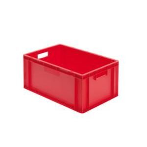 Orbis Euronorm-stapelbak 51 L HxLxB 270x600x400 mm wanden-bodem gesloten rood 204187