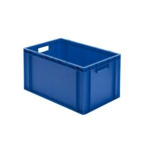 Orbis Euronorm-stapelbak 61 L HxLxB 320x600x400 mm wanden-bodem gesloten blauw 204201