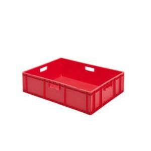 Orbis Euronorm-stapelbak 78 L HxLxB 210x800x600 mm wanden-bodem gesloten rood 204227