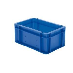 Orbis Euronorm-stapelbak 5,5 L HxLxB 145x300x200 mm wanden-bodem gesloten blauw 203987