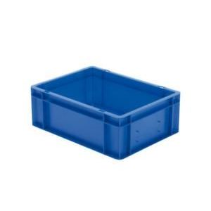 Orbis Euronorm-stapelbak 13 L HxLxB 145x400x300 mm wanden-bodem gesloten blauw 204019