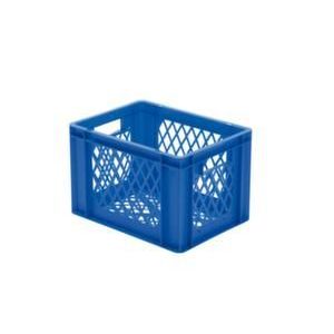 Orbis Euronorm-stapelbak 24 L HxLxB 270x400x300 mm wanden-bodem opengewerkt blauw 204058