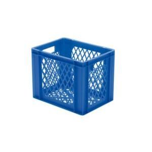 Orbis Euronorm-stapelbak 29 L HxLxB 320x400x300 mm wanden-bodem opengewerkt blauw 204074