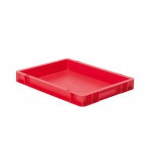 Orbis Euronorm-stapelbak 4,5 L HxLxB 50x400x300 mm wanden-bodem gesloten rood 531640