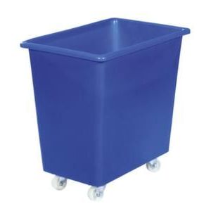 Orbis verrijdbare rechthoekige bak 135 L HxBxD 660x660x432 mm PE blauw 532003