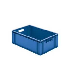 Orbis Euronorm-stapelbak 40 L HxLxB 210x600x400 mm wanden-bodem gesloten blauw 204170