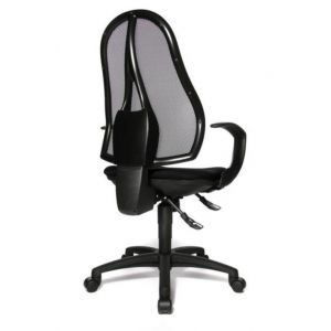 Orbis bureaustoel zitting zwart netrug zwart zitting HxBxD 430-510x480x480 mm met armleuning 138483