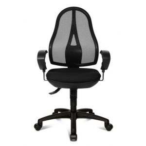 Orbis bureaustoel zitting zwart netrug zwart zitting HxBxD 430-510x480x480 mm met armleuning 138486