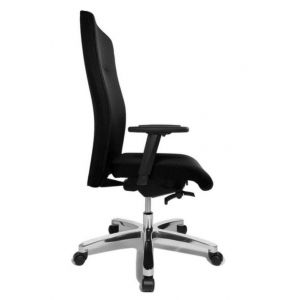 Orbis bureaustoel zwart zitting HxBxD 440-520x540x460 mm tot 150 kg belastbaar synchroon mechanisme met armleuning 138502
