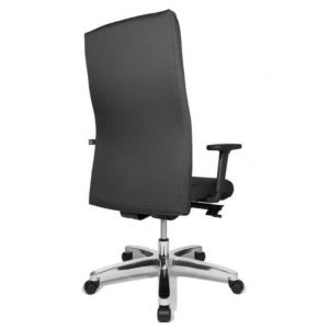 Orbis bureaustoel antraciet zitting HxBxD 440-520x540x460 mm tot 150 kg belastbaar synchroon mechanisme met armleuning 138503