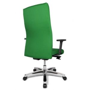 Orbis bureaustoel groen zitting HxBxD 440-520x540x460 mm tot 150 kg belastbaar synchroon mechanisme met armleuning 138508
