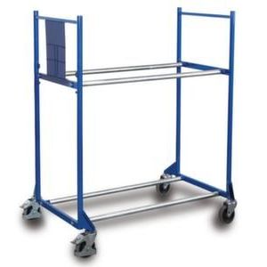 Orbis bandensteekwagen HxBxD 1430x1225x780 mm 2 etages draagvermogen 300 kg inclusief 2 wielen met rem 139153