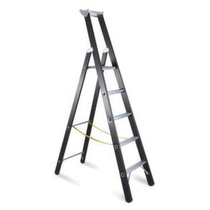 Orbis zwaarlastladder aluminium boom L 2,15 m 5 sporten bordes H 1,33 m 139285