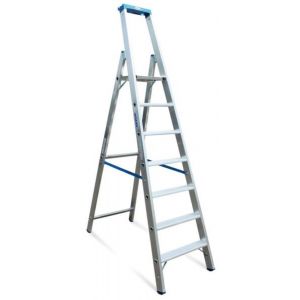 Orbis ladder aluminium bordes H 1,25 m 5 treden inclusief bordes 139763