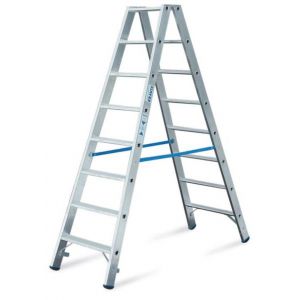 Orbis ladder aan beide zijden te gebruiken aluminium bordes H 1 20 m 2x5 treden 139770