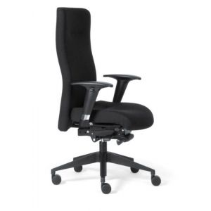 Orbis bureaustoel zwart zitting HxBxD 420-540x470x420-470 mm synchroon mechanisme met armleuning 139808
