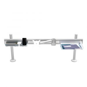 Orbis railsysteem voor bureau L 1200 mm aluminium 143056