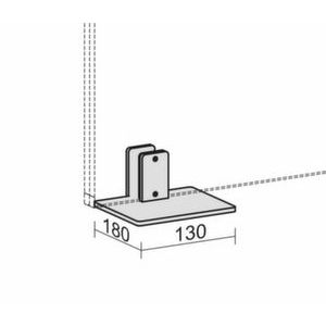 Orbis tafelvoet voor bureauwand 144954