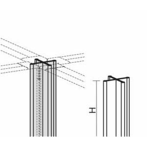 Orbis hoekverbinding 4x90 graden voor bureauwand H 600 mm 144968