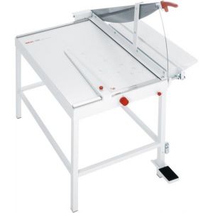 Orbis papiersnijder met handhefboom met tafelframe voetpers snede L 800 mm maximaal 20 vellen tafel BxD 605x800 mm 146311